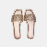 WOVEN SULTHAN PATTERN FLAT SANDALS